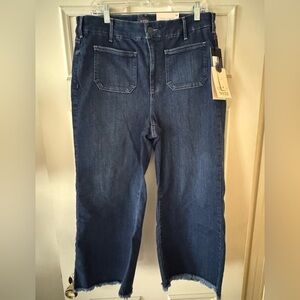 NYDJ Fanciful Wide Leg Capri Jeans Size 14 BNWT